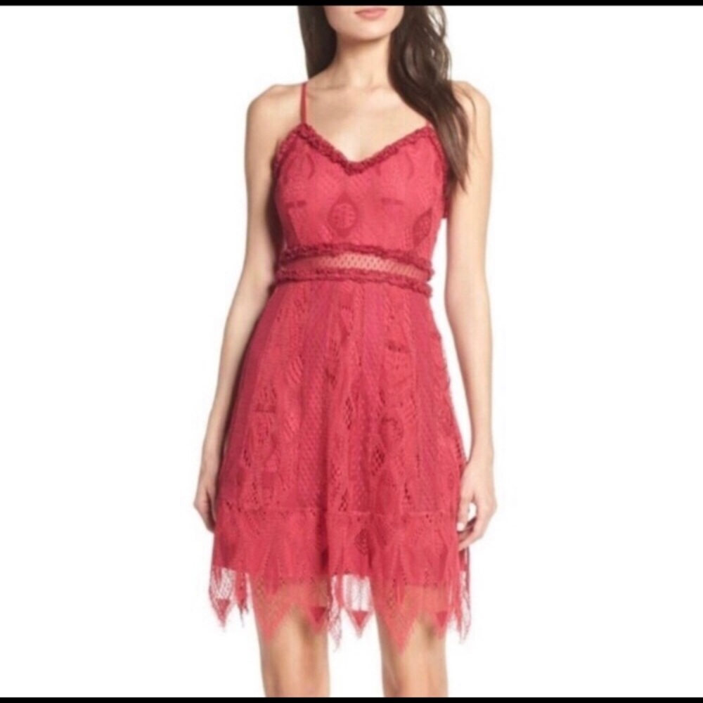 Foxiedox Red Lace Dress